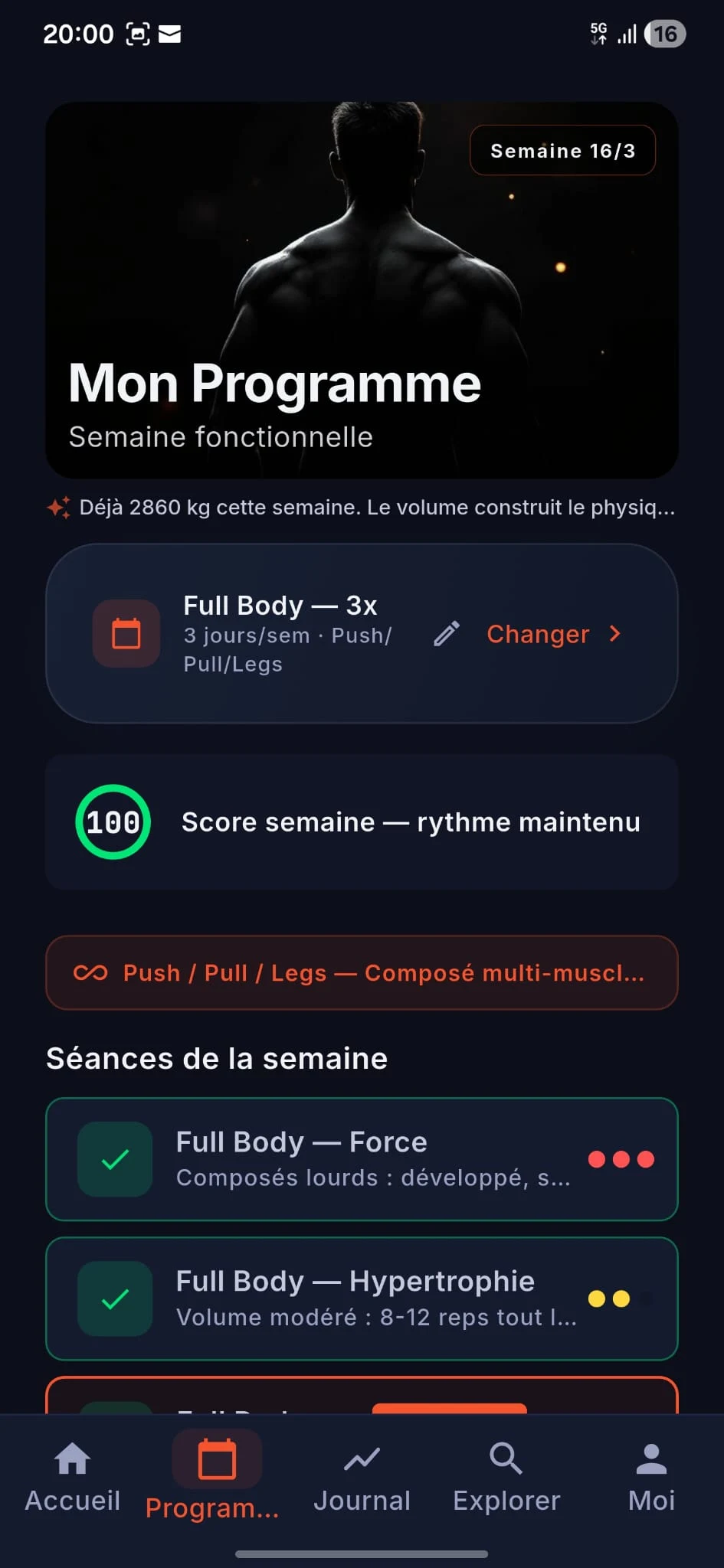 RyzeFit : Musculation & Force screenshot